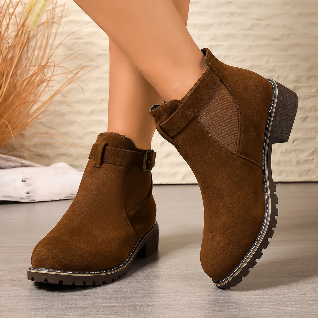 Women's Vintage Chic Flat Ankle Boots