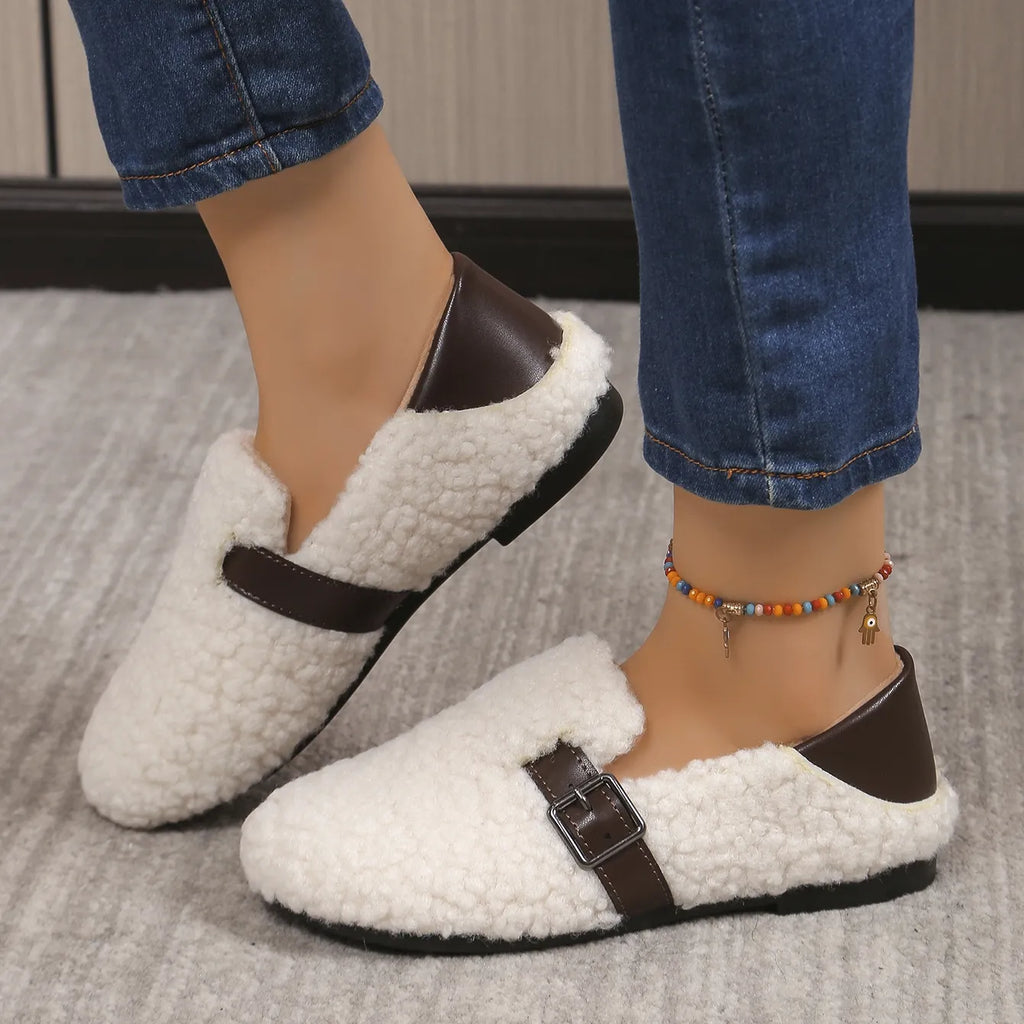 Women's thick warm non-slip cotton shoes