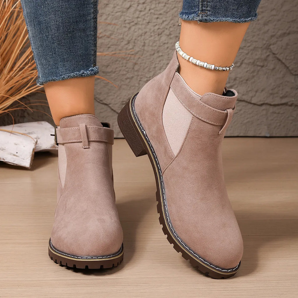 Women's Vintage Chic Flat Ankle Boots