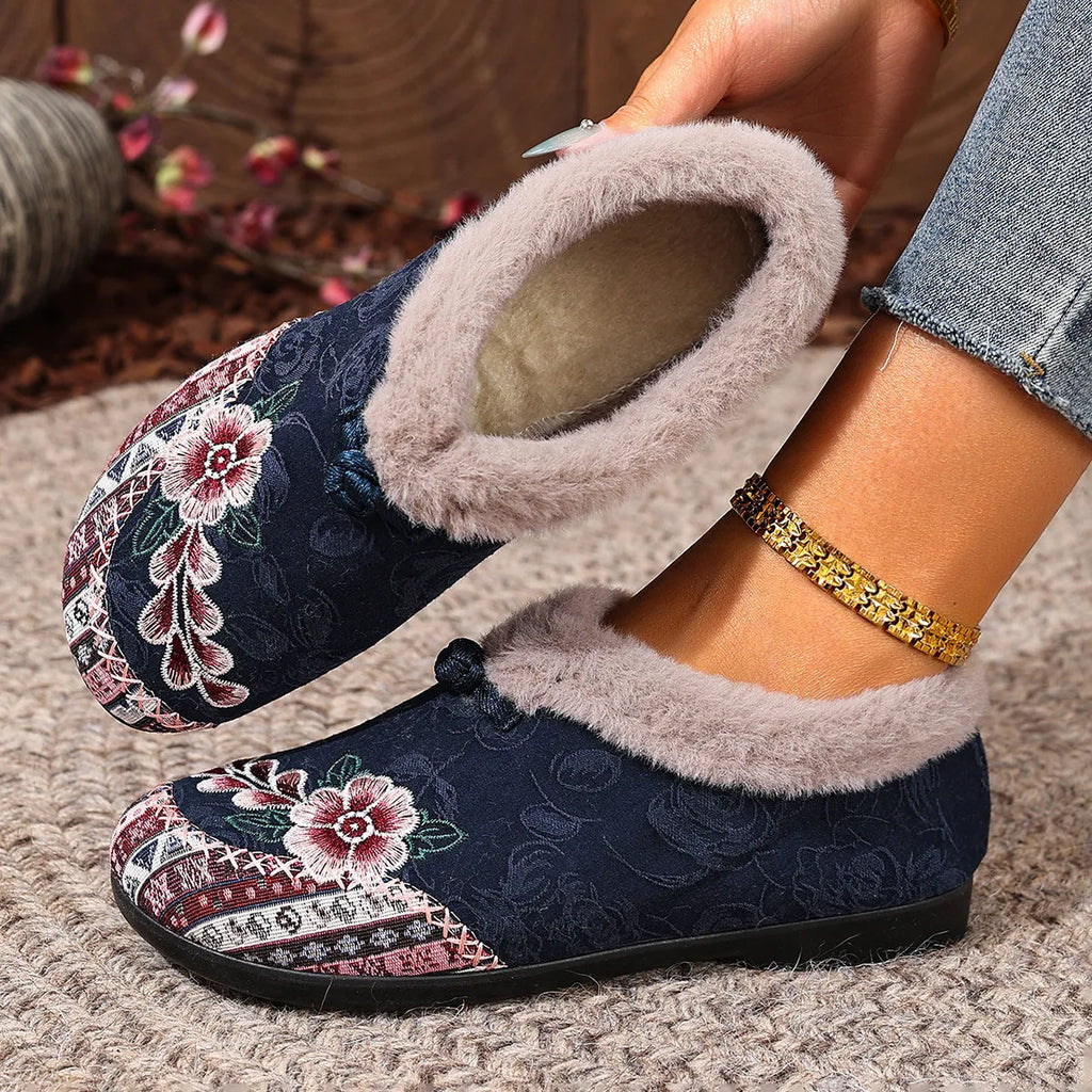 Women’s Cozy Fleece-Lined Non-Slip Winter Shoes