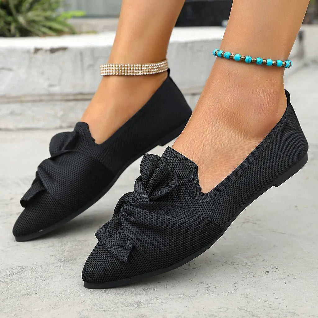 Orthopaedic Mesh Bow Slip-On Shoes