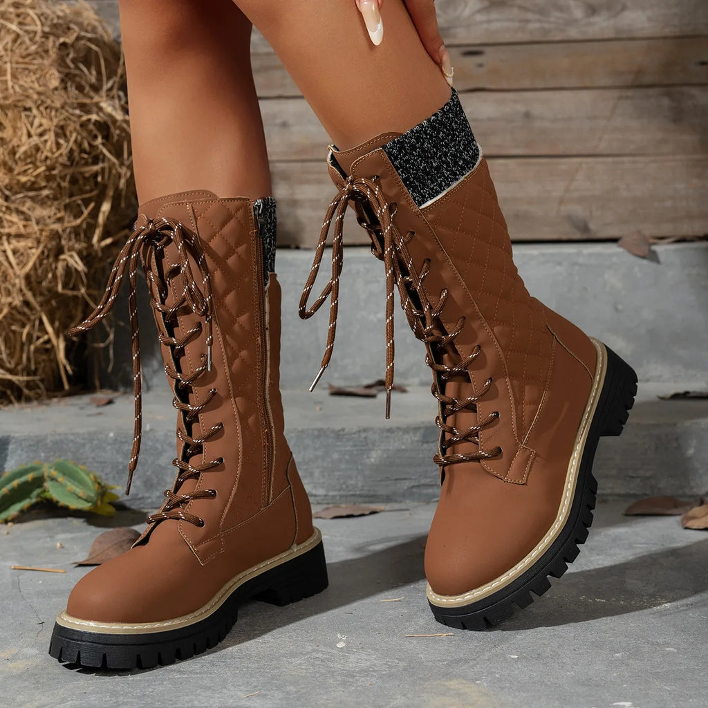 Women's Waterproof Cosy Faux Fur-Lined Winter Boots