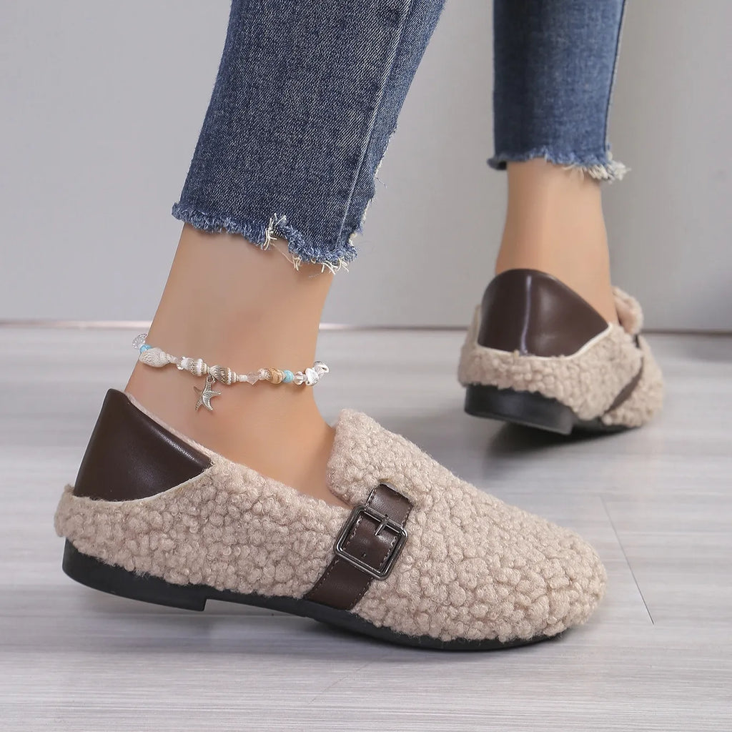 Women's thick warm non-slip cotton shoes