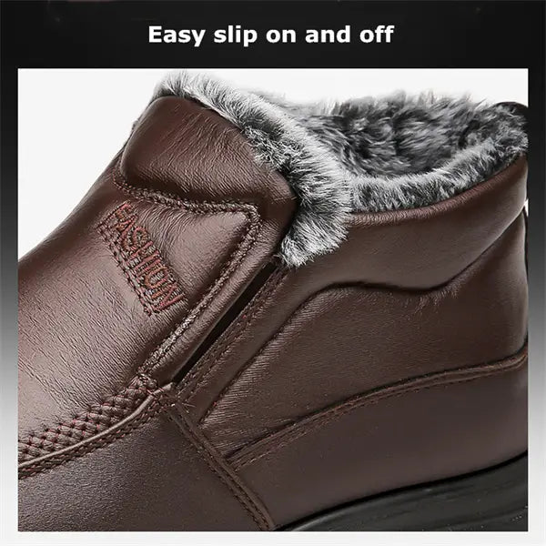Men's Retro Winter Plush Lined Casual Shoes