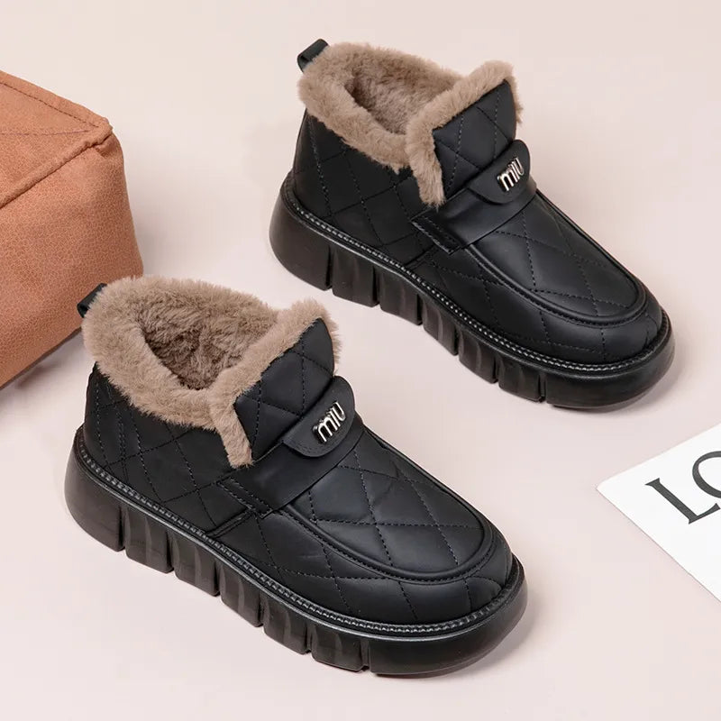 Women's Thickened Warm Waterproof Cotton Shoes