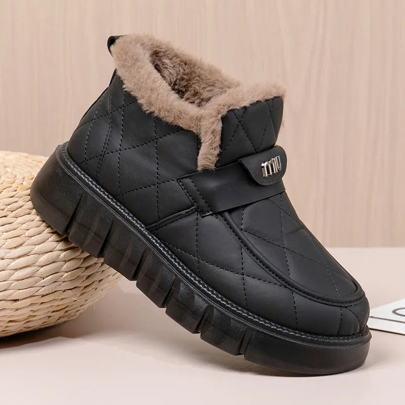Women's Thickened Warm Waterproof Cotton Shoes