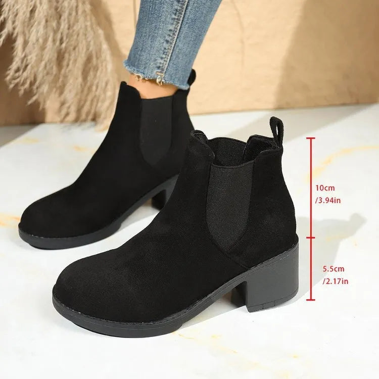 Women’s Orthotic Chelsea Block-Heel Ankle Boots