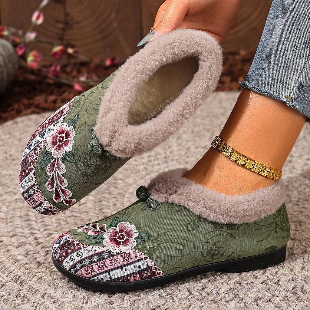 Women’s Cozy Fleece-Lined Non-Slip Winter Shoes