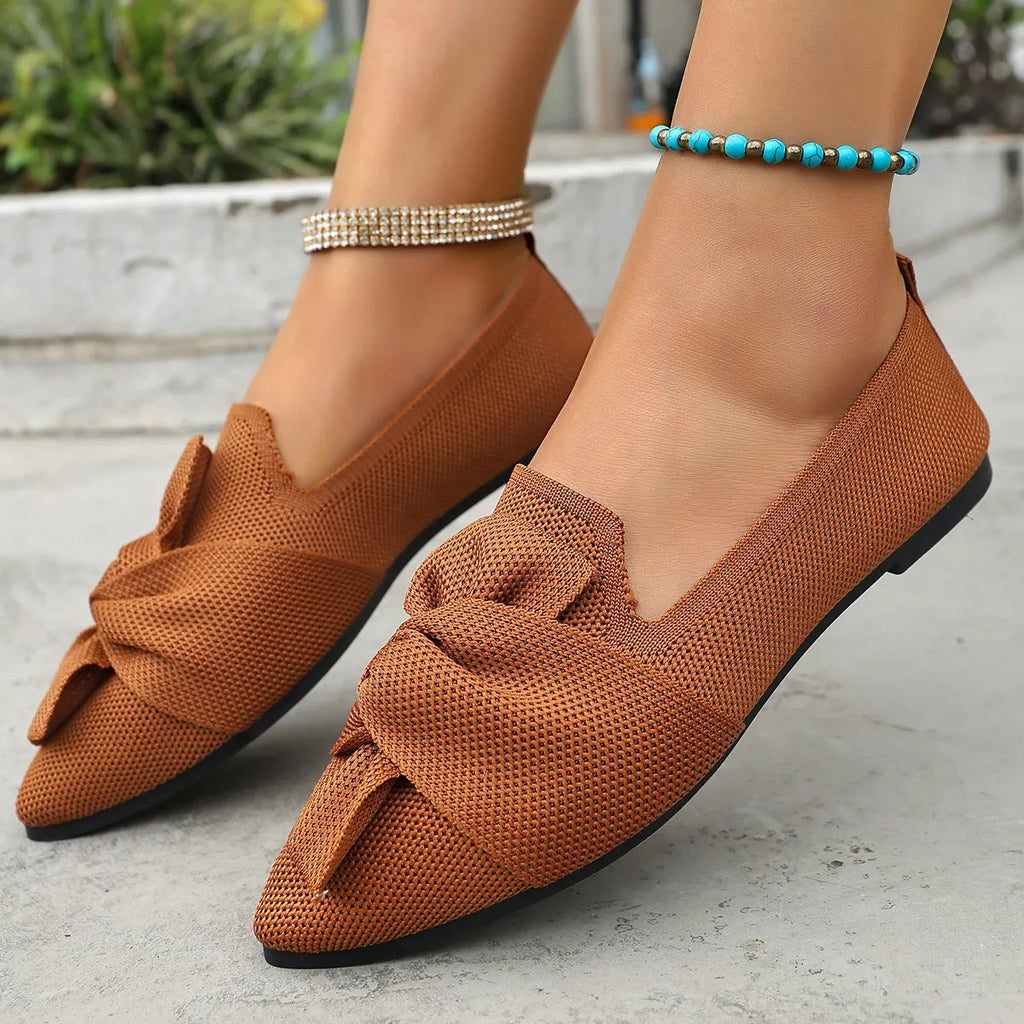 Orthopaedic Mesh Bow Slip-On Shoes