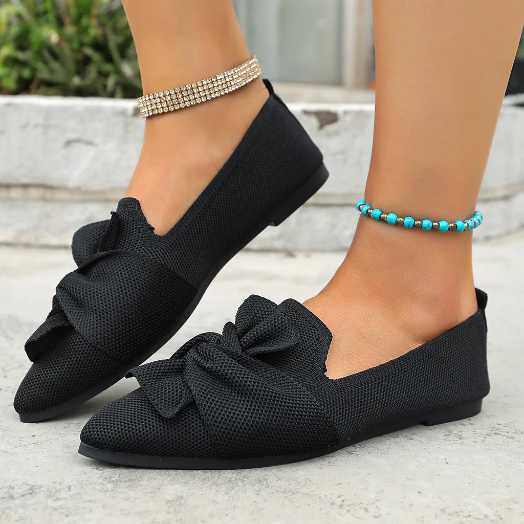 Orthopaedic Mesh Bow Slip-On Shoes