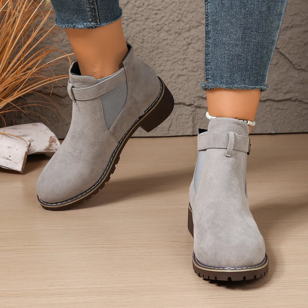 Women's Vintage Chic Flat Ankle Boots