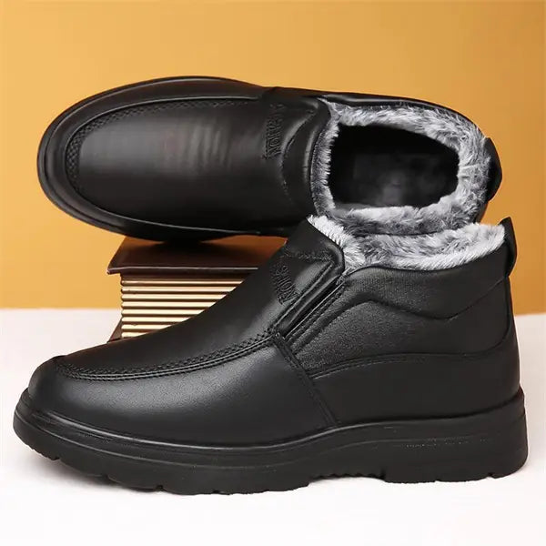 Men's Retro Winter Plush Lined Casual Shoes
