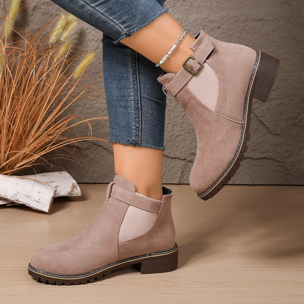 Women's Vintage Chic Flat Ankle Boots