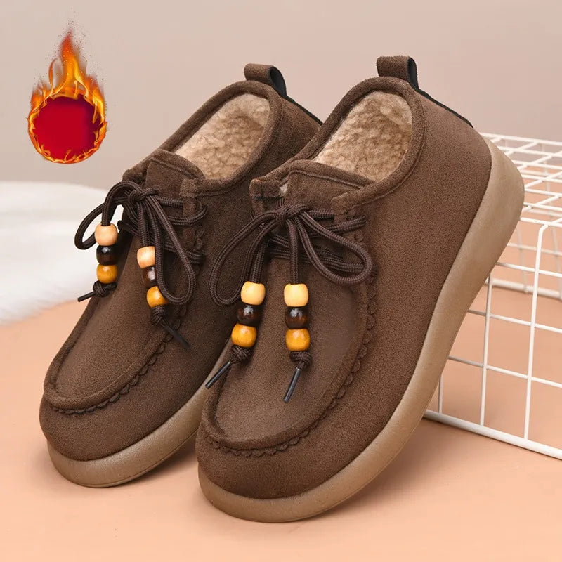 Women’s Cosy Fleece-Lined Slip-On Winter Shoes