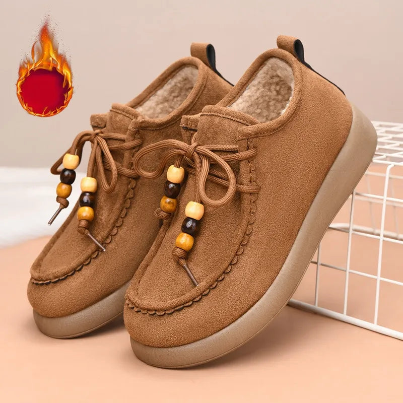 Women’s Cosy Fleece-Lined Slip-On Winter Shoes