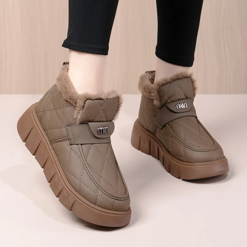 Women's Thickened Warm Waterproof Cotton Shoes