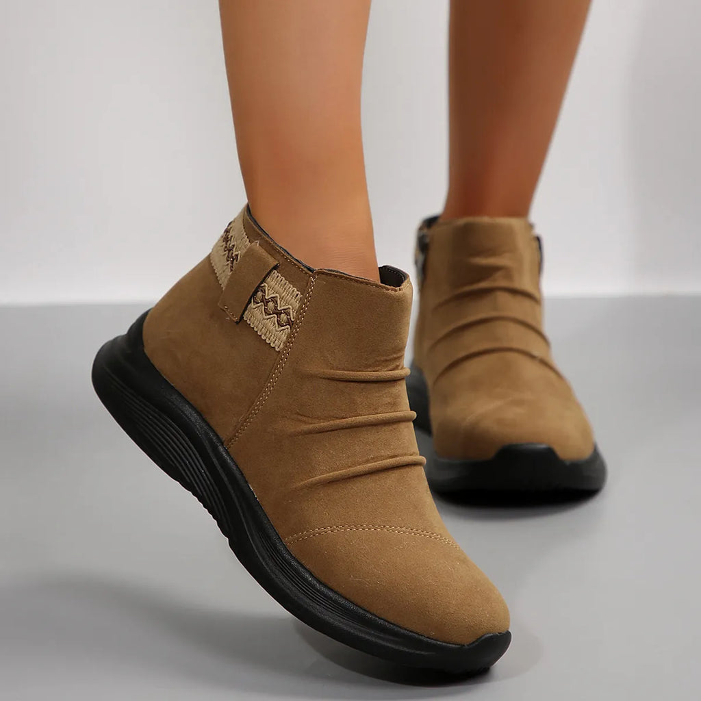 Women’s Thick-Soled Suede Martin Boots