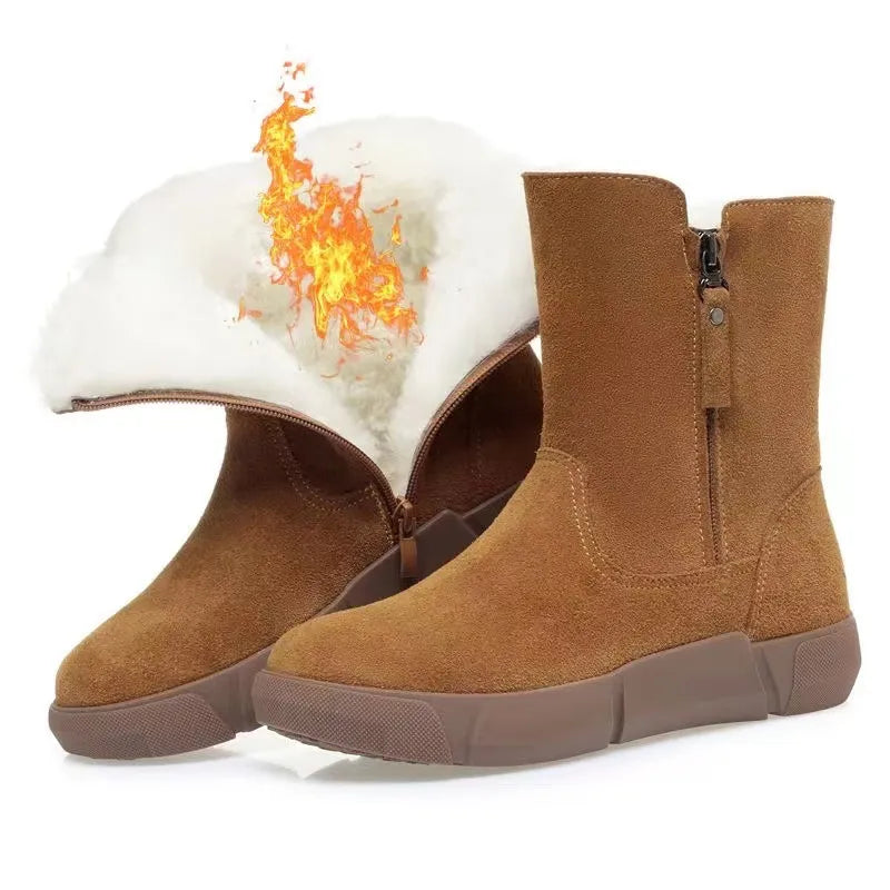 Women’s Orthopaedic Waterproof Mid-Calf Snow Boots