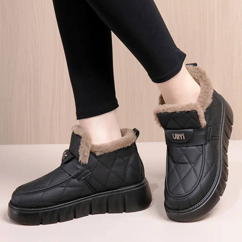 Women's Thickened Warm Waterproof Cotton Shoes