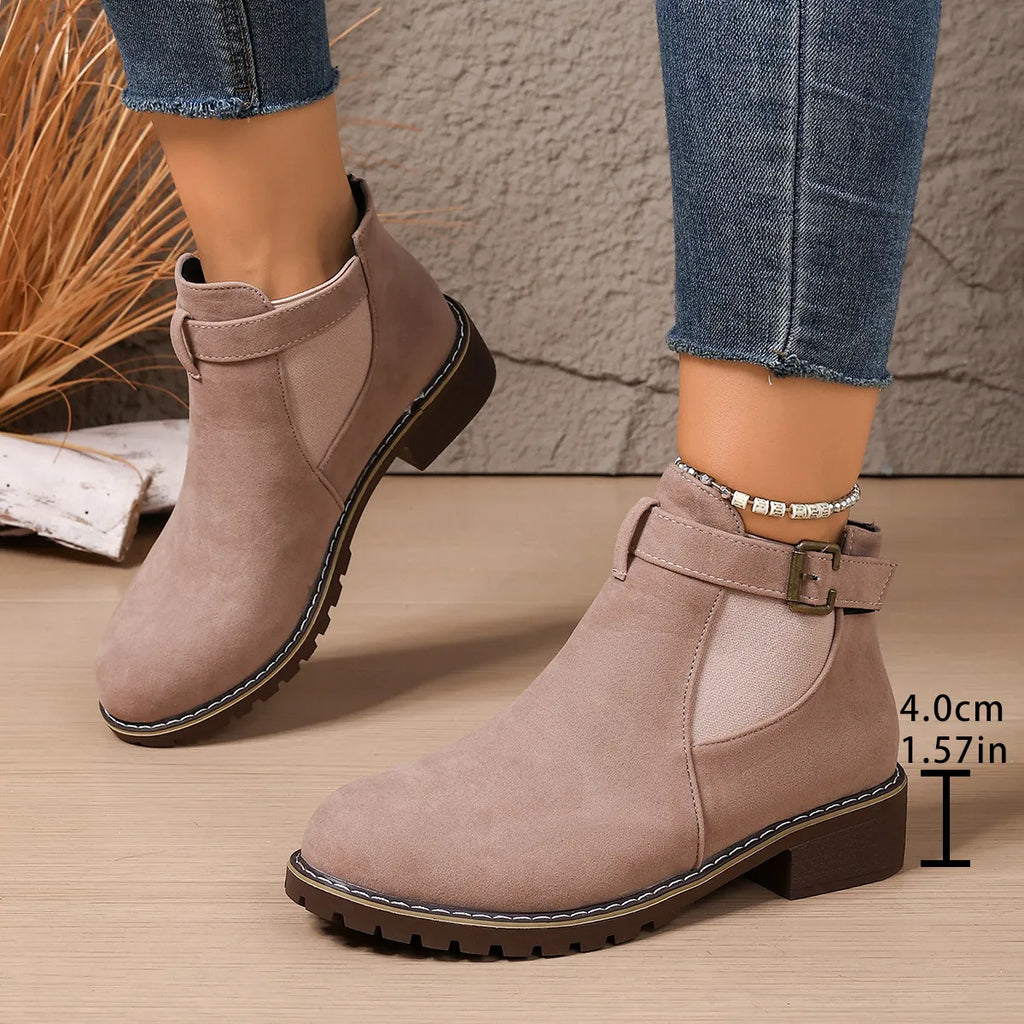 Women's Vintage Chic Flat Ankle Boots