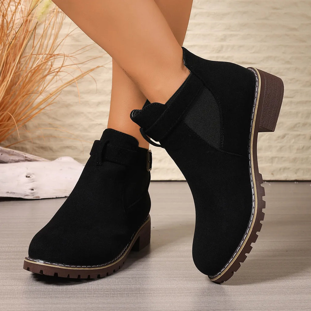 Women's Vintage Chic Flat Ankle Boots