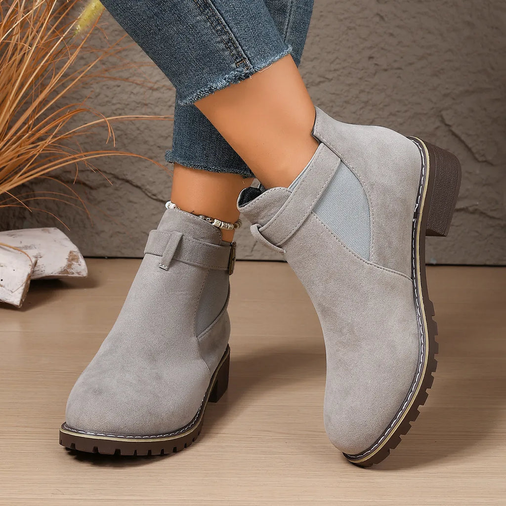 Women's Vintage Chic Flat Ankle Boots