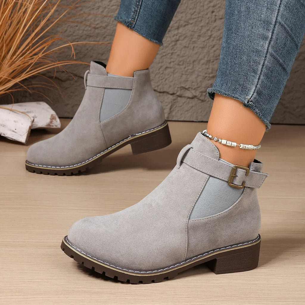 Women's Vintage Chic Flat Ankle Boots