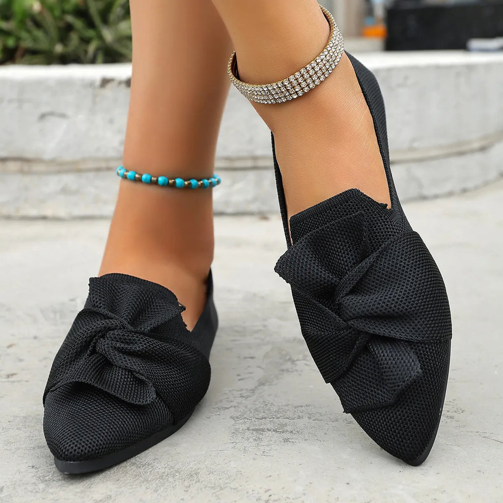 Orthopaedic Mesh Bow Slip-On Shoes