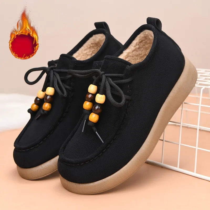 Women’s Cosy Fleece-Lined Slip-On Winter Shoes