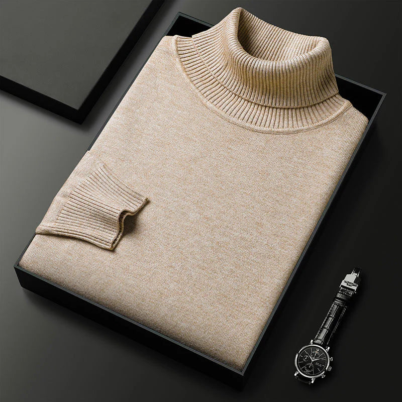 Men’s Solid Colour Premium Turtleneck Jumper