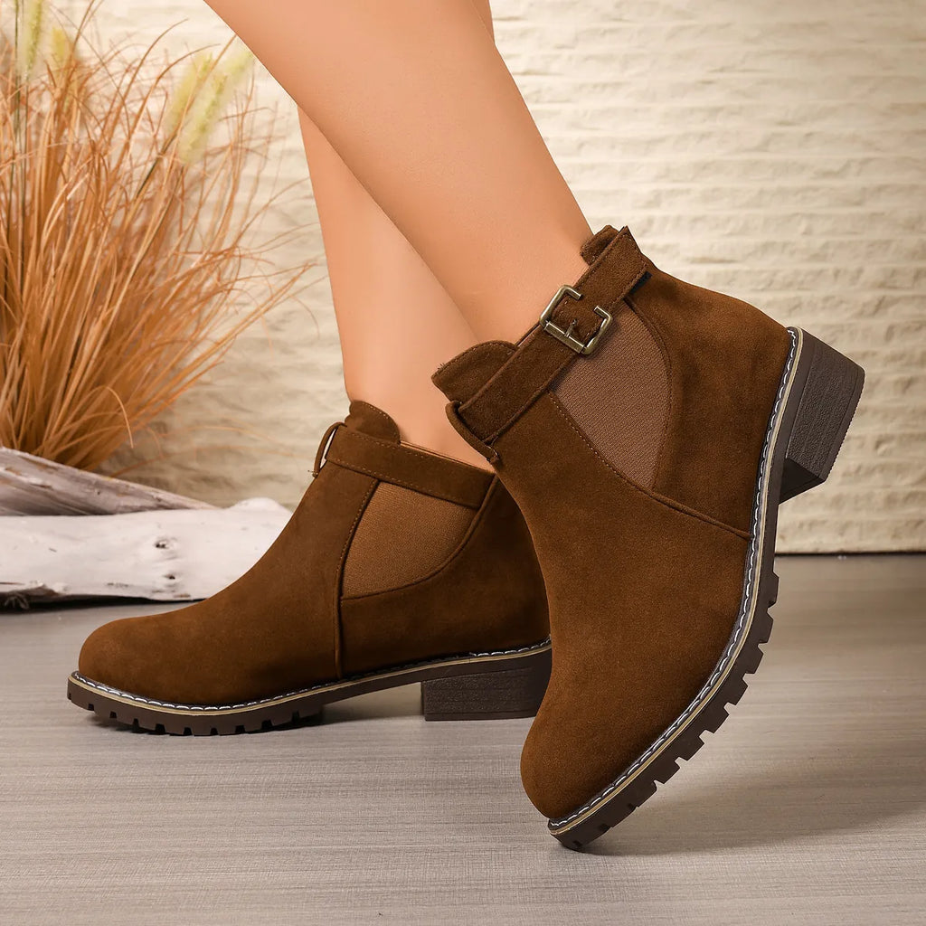 Women's Vintage Chic Flat Ankle Boots