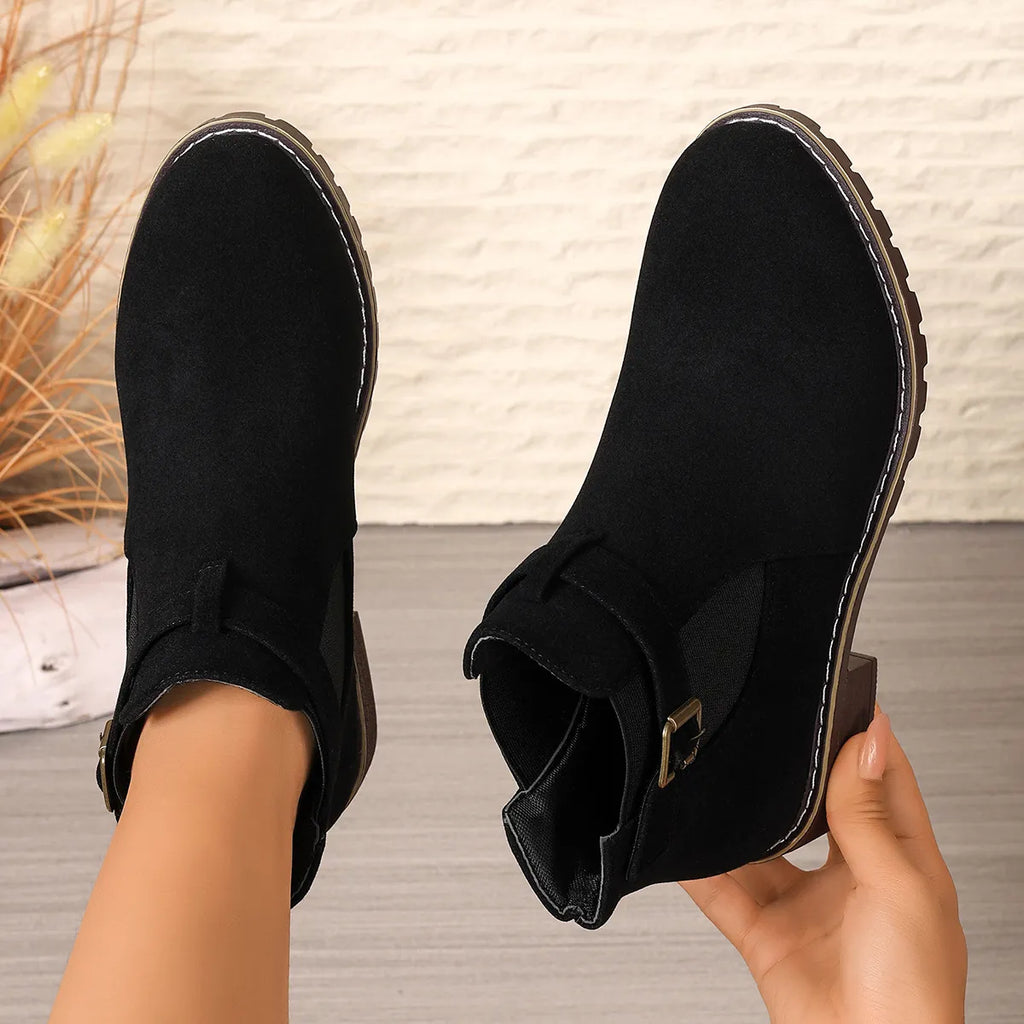 Women's Vintage Chic Flat Ankle Boots