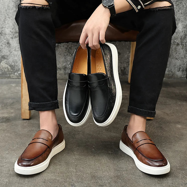 Men's Leather Casual Loafers