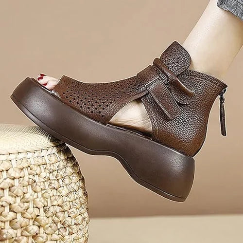 Latest women's soft faux leather sandals