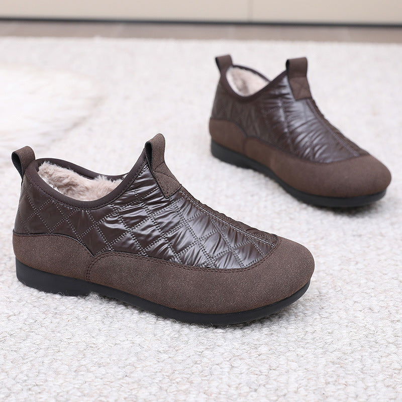 Women's Comfortable Leather Soft Sole Autumn/Winter Shoes