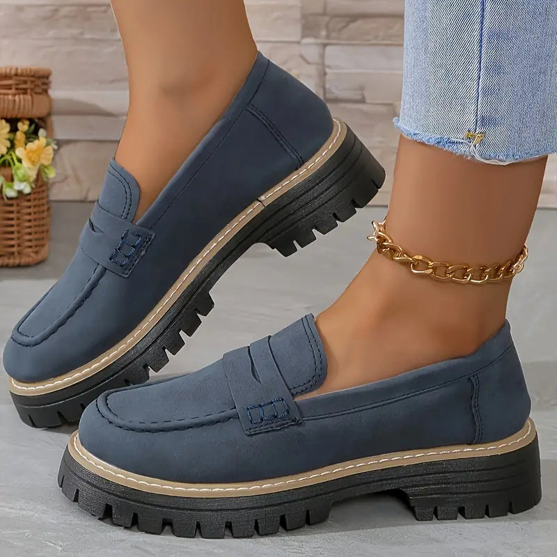 Women's Preppy Platform Loafers