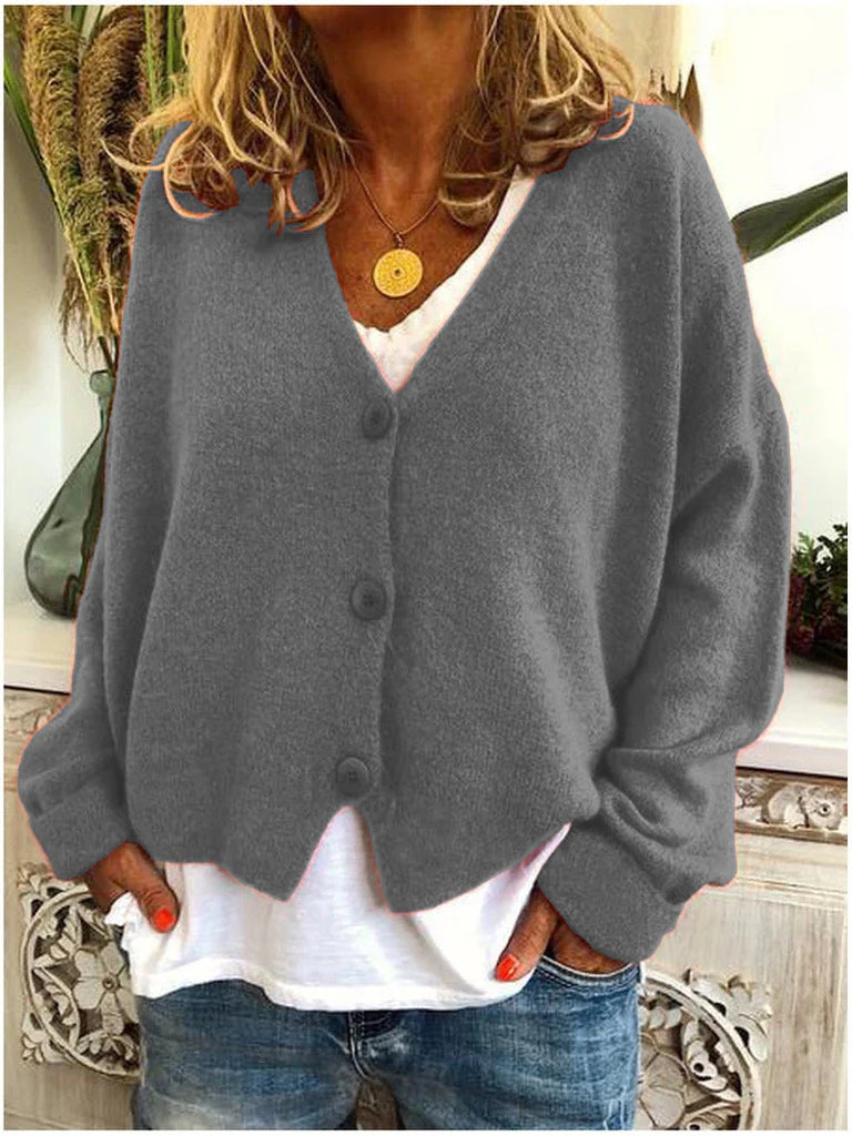 Women’s Soft Knit Open-Front Relaxed-Fit Cardigan