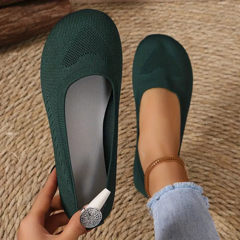 Women's Breathable Knit Flats