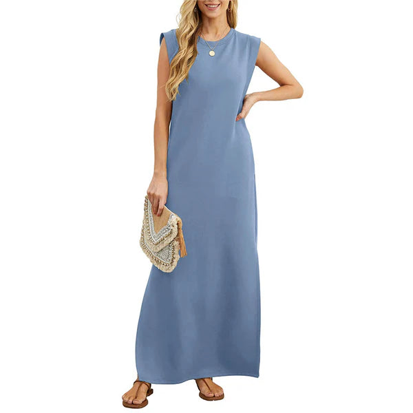 Women's Split Wrinkle-Free Maxi Dress