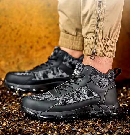 Men's Steel Toe Safety Boots – Indestructible & Puncture-Proof Work Sneakers