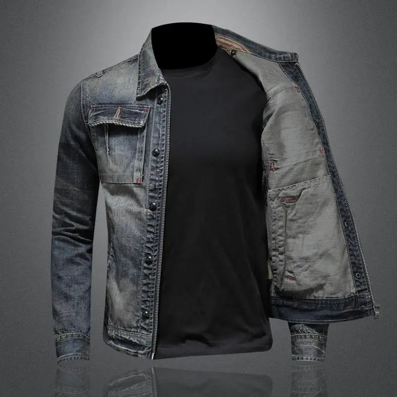 Men’s Classic Zip Denim Jacket