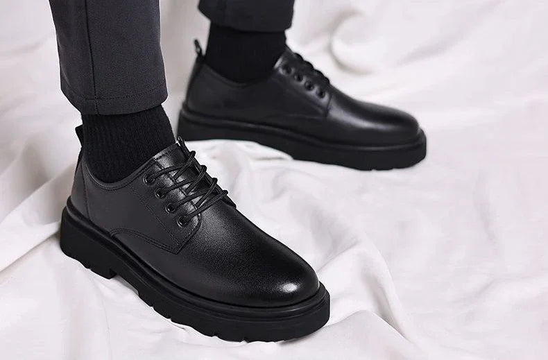 Men’s Classic Black Lace-Up Dress Shoes