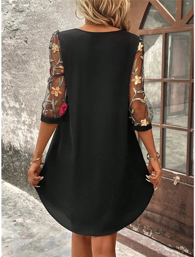 Embroidered Elegance Dress