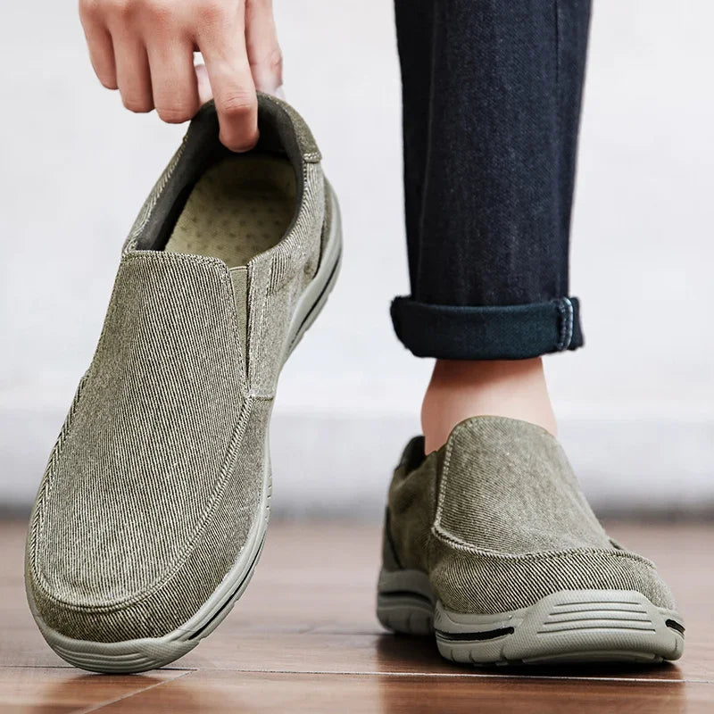 Men’s Lightweight Canvas Slip-On Comfort Shoes