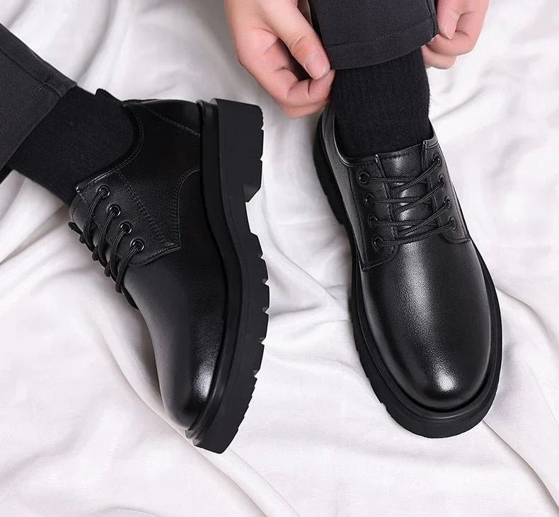 Men’s Classic Black Lace-Up Dress Shoes