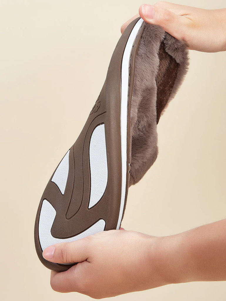 Men's Plaid Comfort House Slippers