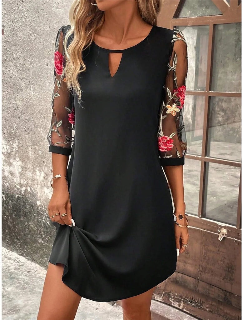 Embroidered Elegance Dress