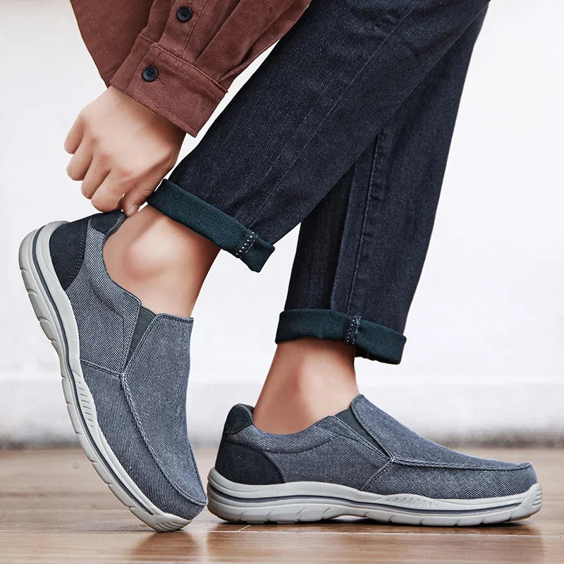 Men’s Lightweight Canvas Slip-On Comfort Shoes
