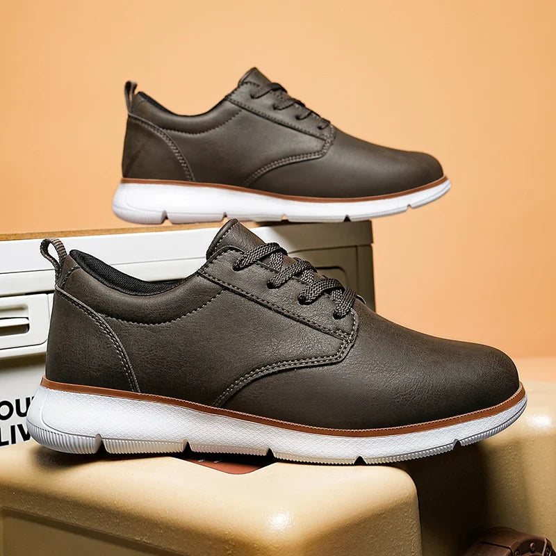 Grant Court Leather Trainers