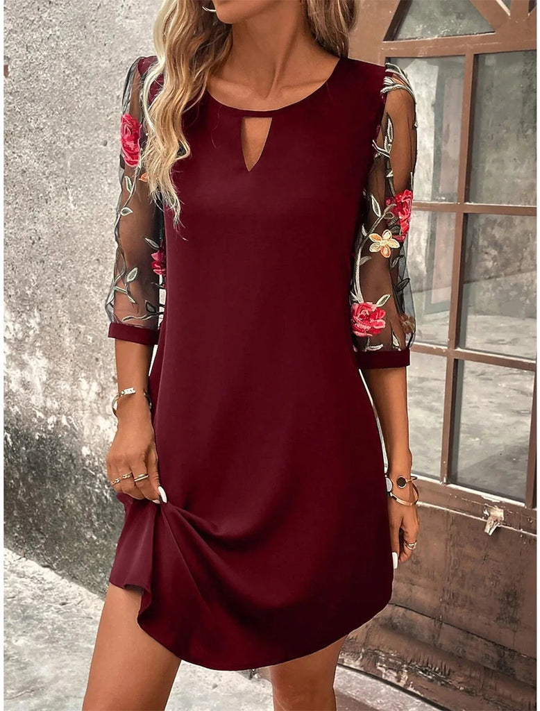 Embroidered Elegance Dress